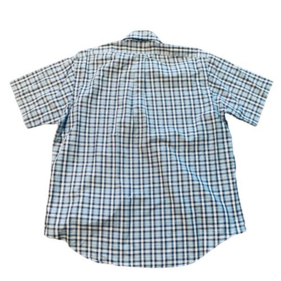 Ralph Lauren Mens Size Large Button Down Up Blue Checkered Dress Shirt - Picture 5 of 8